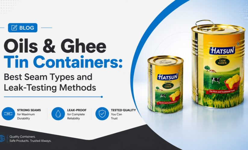 Oils & Ghee Tin Containers: Best Seam Types and Leak-Testing Methods